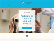 Tablet Screenshot of cambriananimalhospital.com